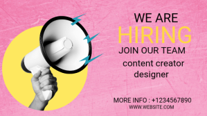 WE ARE HIRING Miniatura di YouTube template