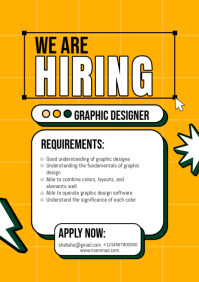 We are hiring A4 template