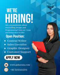 we are hiring Instagram Portrait template