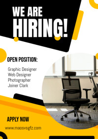 We are hiring A4 template