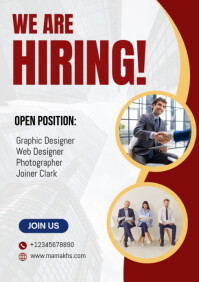 We are hiring A4 template