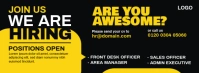 We are Hiring Fotografia de capa do Facebook template