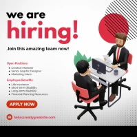 We Are Hiring Instagram Post template