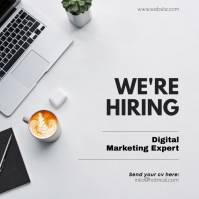 We Are Hiring Instagram Post template