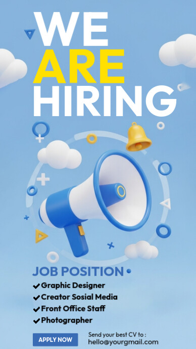 We Are Hiring Instagram Story template