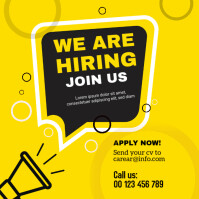 We are hiring Instagram Post template