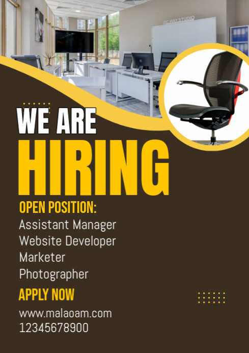 We are hiring A4 template