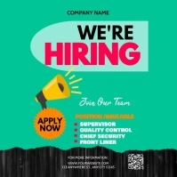 We Are Hiring Message Instagram template