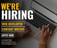 We Are Hiring Large Rectangle template