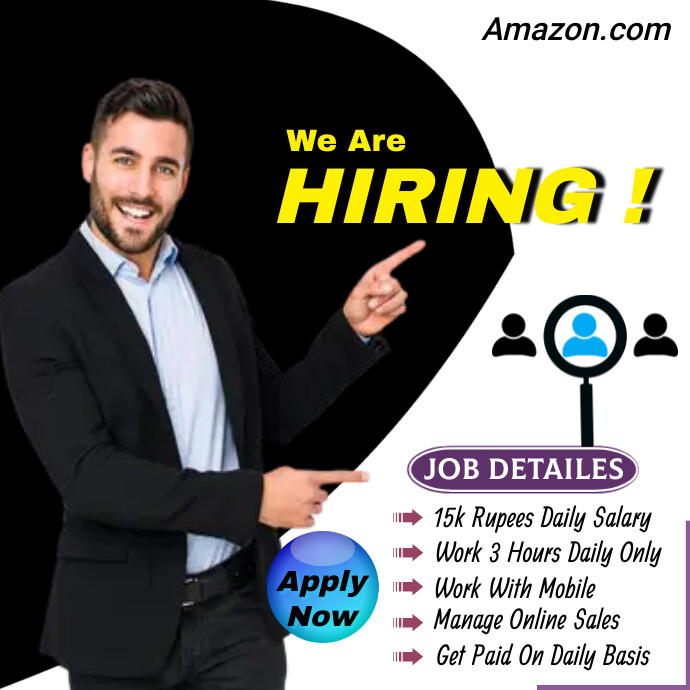 we are hiring Logótipo template