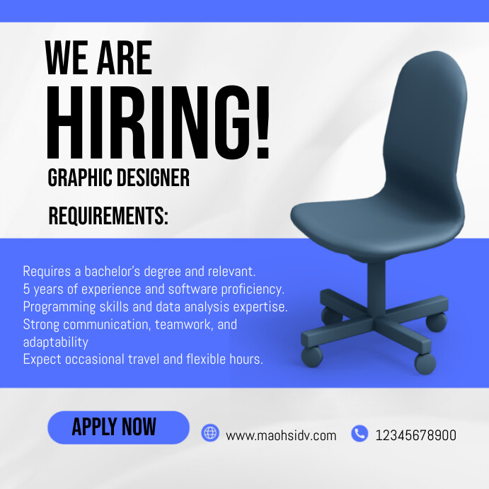 Copy of we are hiring | PosterMyWall