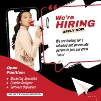 We are hiring Square (1:1) template