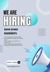 We are hiring A4 template