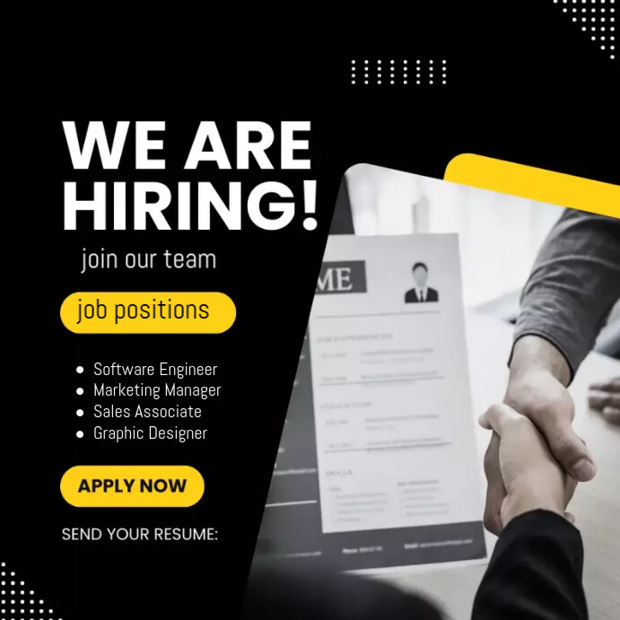 We Are Hiring Template PosterMyWall
