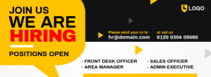 We are Hiring Facebook-coverfoto template