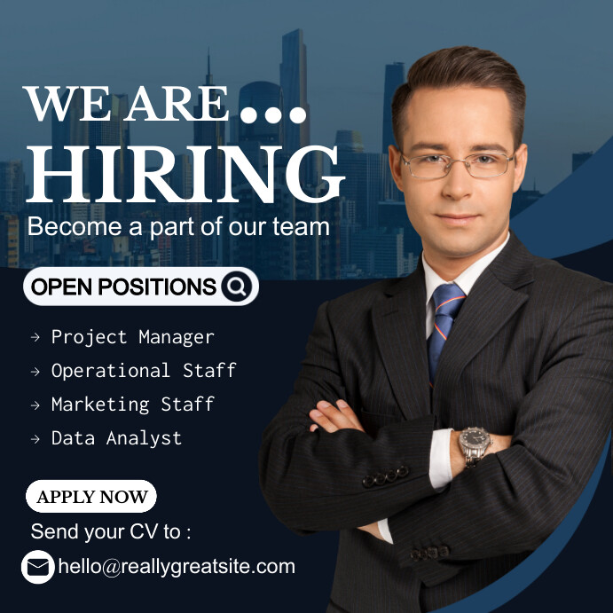 We are hiring Template | PosterMyWall