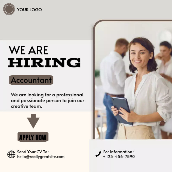We Are Hiring Template | PosterMyWall