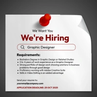 We are Hiring Instagram Post template