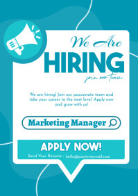 We are hiring A4 template