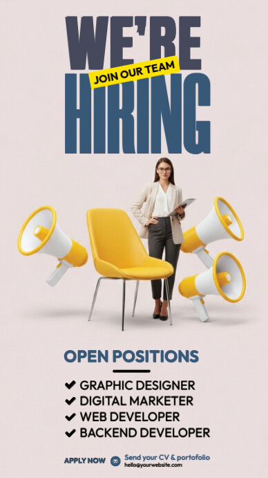 We Are Hiring Instagram 快拍 template