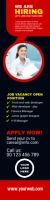We Are Hiring Banner 2' × 8' template