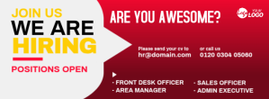 We are Hiring Facebook Cover Photo template