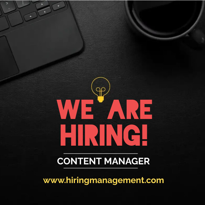 We are hiring design Instagram-opslag template