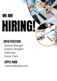 We are hiring A4 template