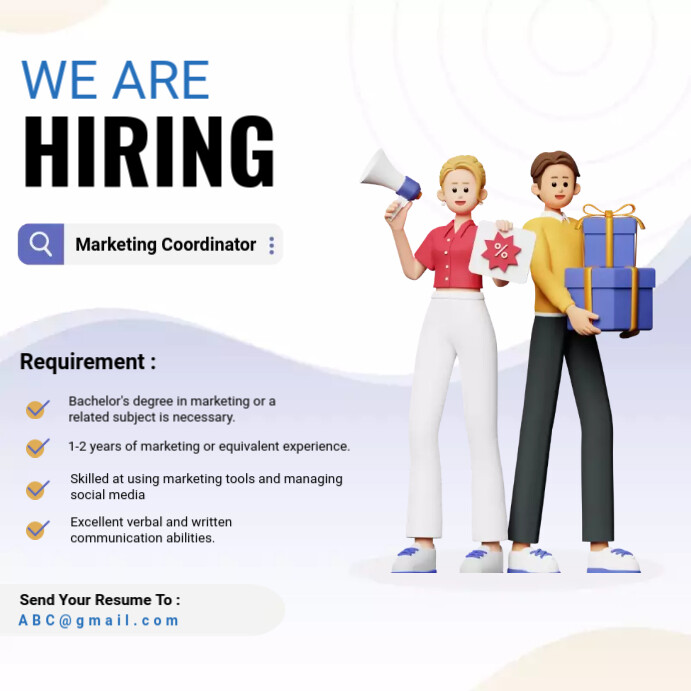 We Are Hiring Template | PosterMyWall