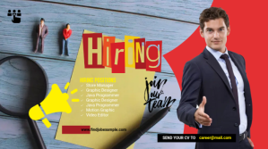 We Are Hiring Wpis na Twittera template