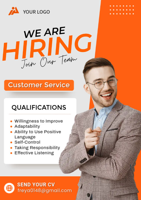 We are hiring A4 template