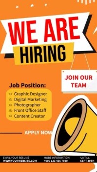 We Are Hiring Instagram Story template