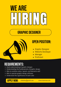 We are hiring A4 template