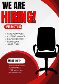 We are hiring A4 template
