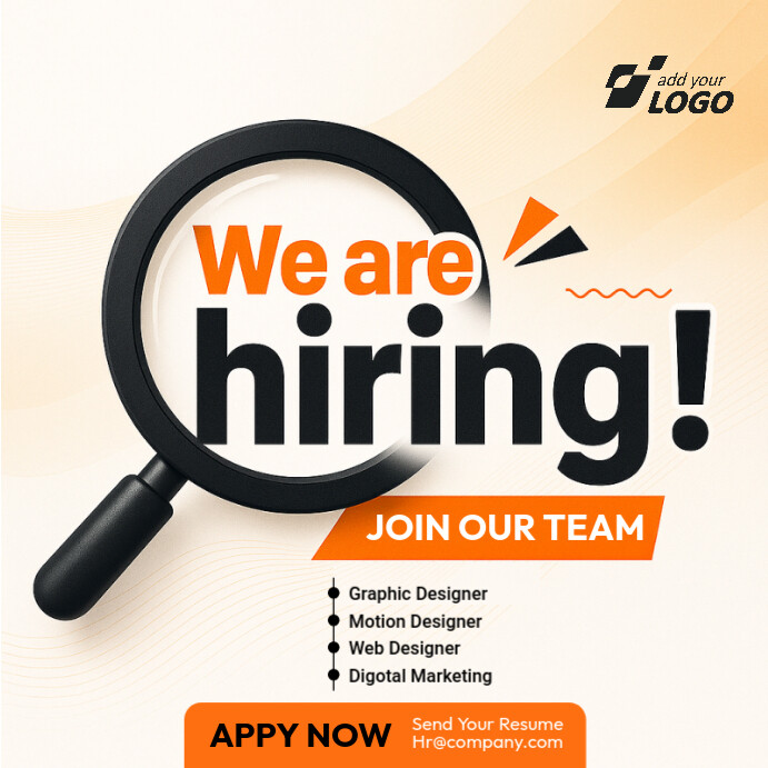 we are hiring Instagram Post template