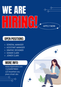 We are hiring A4 template