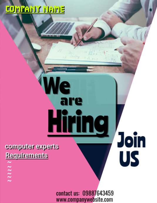 We Are Hiring Flyer (Letter pang-US) template