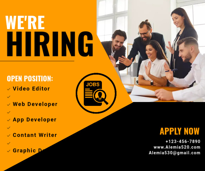 We Are Hiring Template PosterMyWall