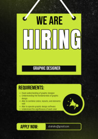 We are hiring A4 template