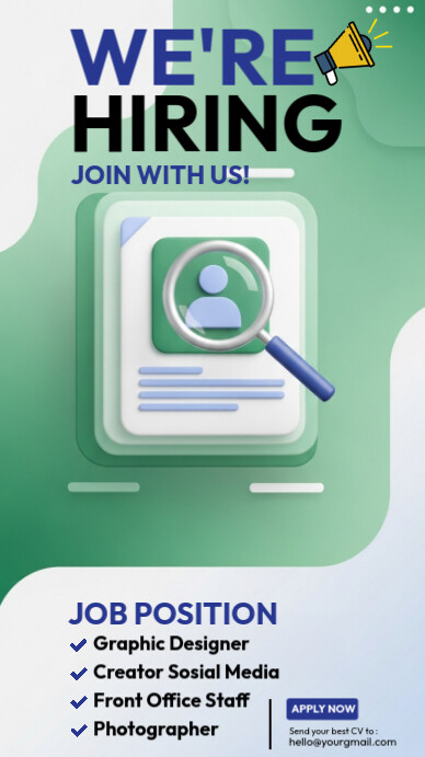 We Are Hiring Instagram Story template