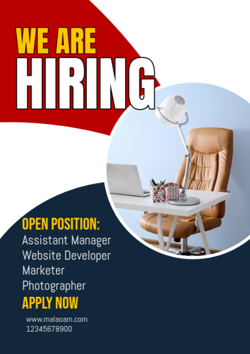 We are hiring A4 template