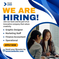 We Are Hiring Instagram Post template