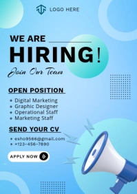 We are hiring A4 template