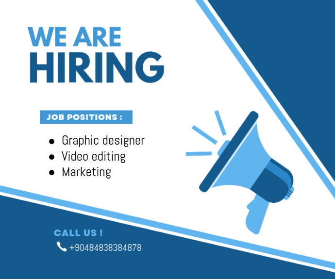 We are hiring Template PosterMyWall