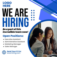 We Are Hiring Instagram Post template