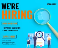 We Are Hiring Rettangolo grande template