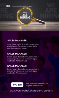 紫色 Job Hiring US Legal Template