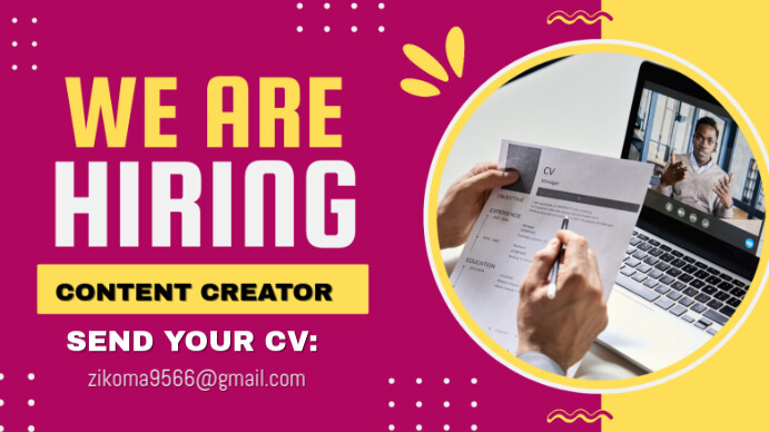 We are hiring Apresentação (16:9) template