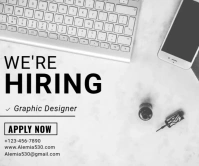 We Are Hiring Grand rectangle template