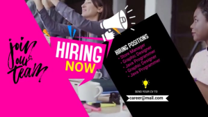 We are hiring Digital Display template